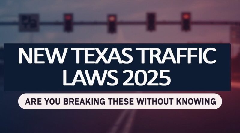 New Texas traffic laws guide fines HB 718 rules